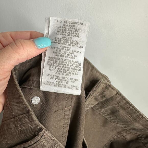 Levi's brown utility pants with cargo pockets size 8 - Picture 9 of 9